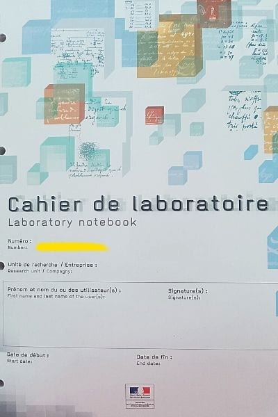 Laboratory notebook